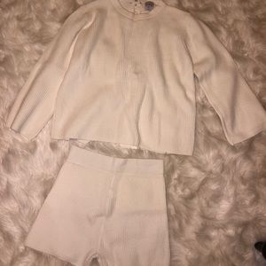 Loungewear/ Sweater with Sweater Shorts Set